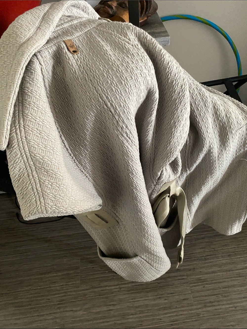 Mackage Quilted Throw in Light Grey